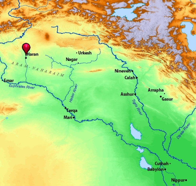 location of haran in mesopotamia, leon mauldin