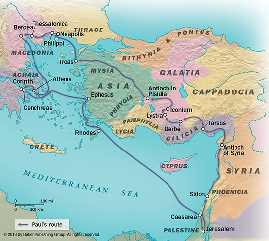 paul's second missionary journey, baker publishing group