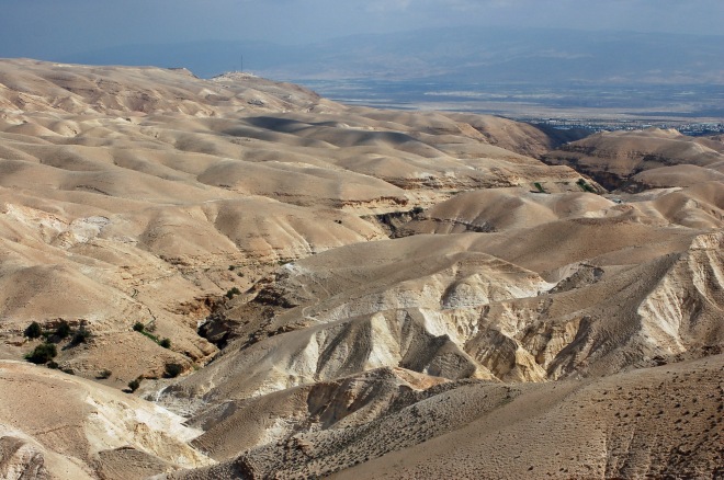 Wadi el Qelt, Blick in Richtung des Jordangrabens (Jericho)